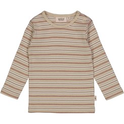 Wheat t-shirt striped - Dusty stripe
